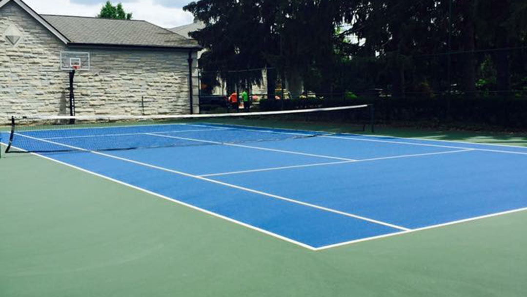 Greater Lansing Tennis Court Installation