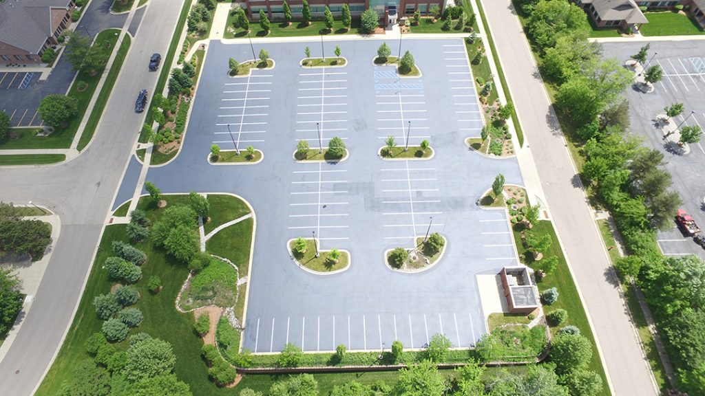 Lansing Mi Asphalt Parking Lot Sealcoating Contractor